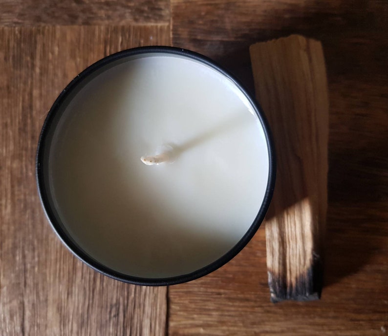 By the fire a strong scented soy wax candle with wood wick / cotton wick by Willowroot Apothecary image 4