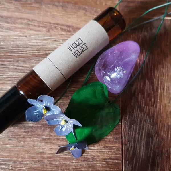 Violet velvet a natural perfume oil by Willowroot Apothecary