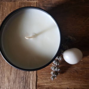 Cozy Winter cottage strong scented soy wax candle with wood wick / cotton wick by Willowroot Apothecary image 4