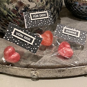 Mini candy heart 10 pieces souvenir thank you guest gift