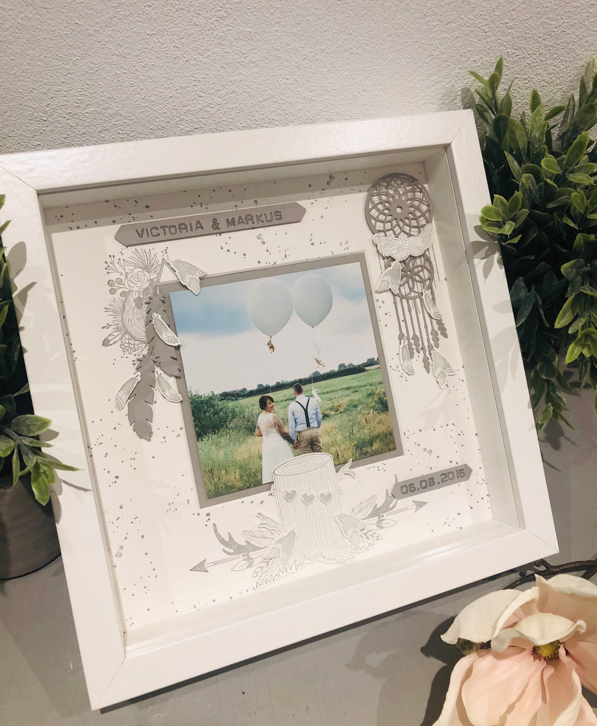 Bilderrahmen personalisiert zur Hochzeit Geschenk Etsy