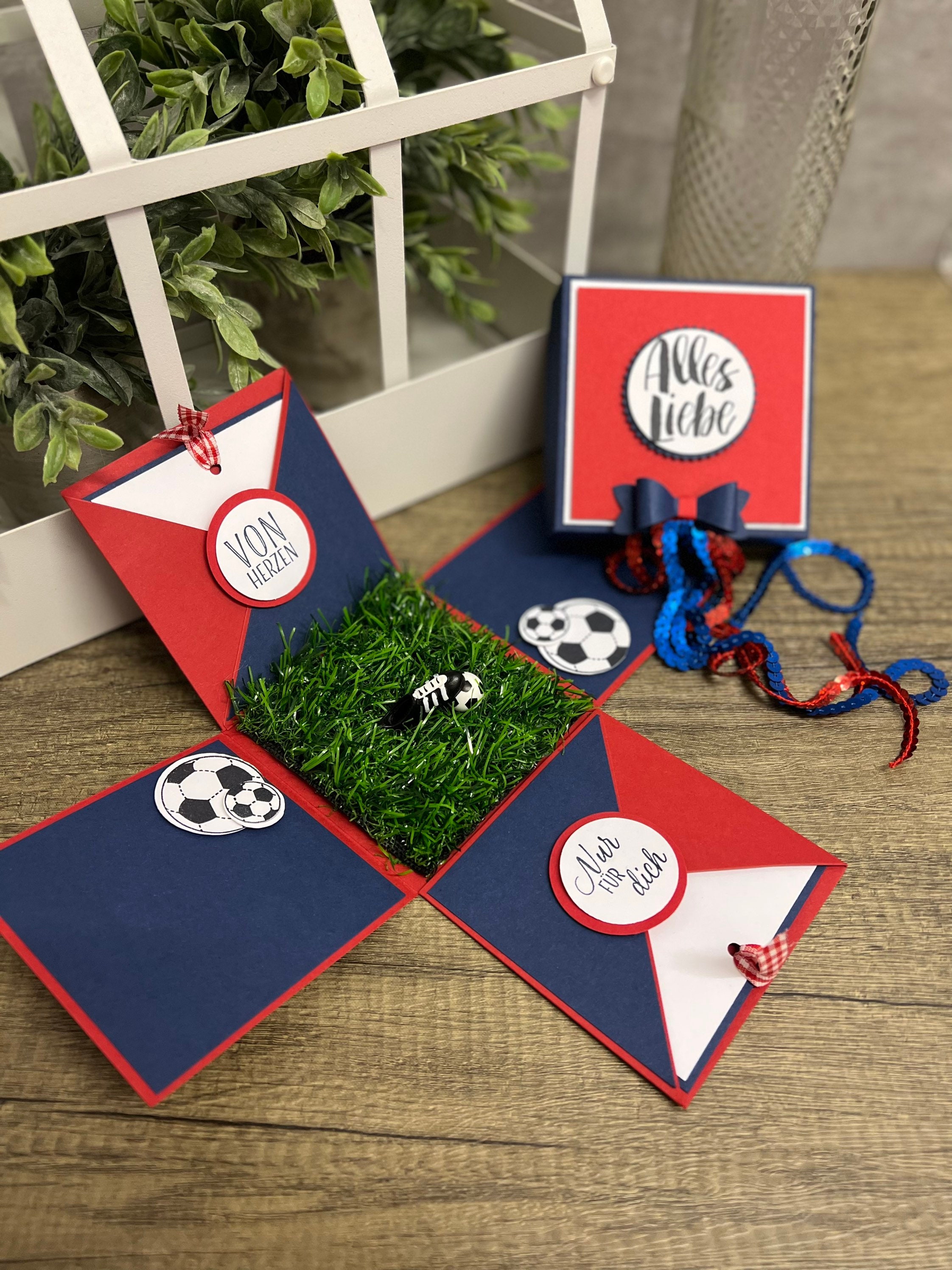 VGOODALL 16x Fußball-Leckerli-Boxen – Papp-Geschenkboxen Ca. 15,5x8,9x9,6 Cm, Für Mottopartys, Geburtstage & Events