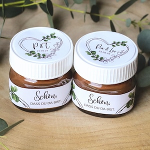 da 20 adesivi personalizzati in un set per mini bicchieri di cioccolato, comunione, cresima, battesimo, regalo per gli invitati al matrimonio. È bello che tu sia qui