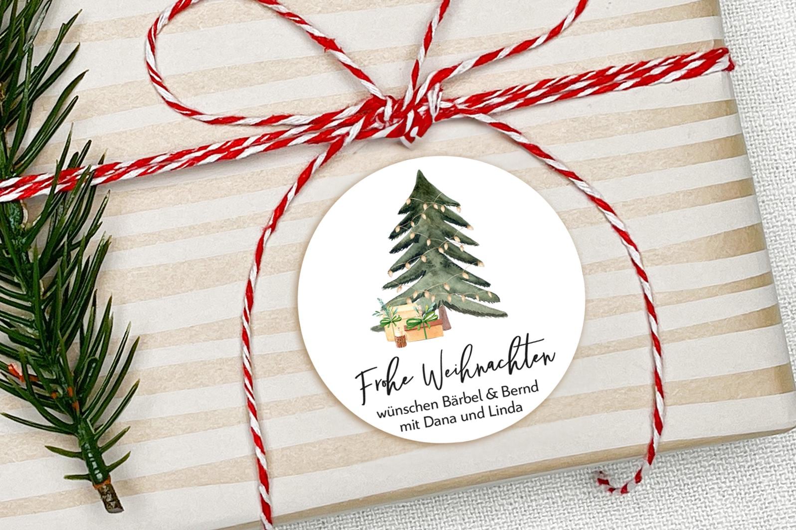 120 Aufkleber Weihnachten - 60 Motive, Selbstklebend & Beschreibbar, Für Geschenke, Marmeladengläser & DIY