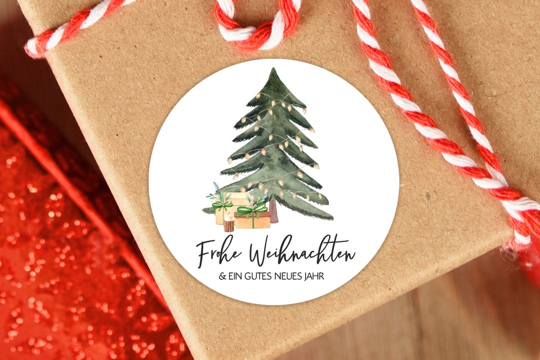 216 Weihnachtssticker Set - Mit Weihnachtsmann, Schneemann & Tannenbaum | Für Scrapbooking & Dekoration