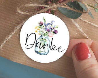 204 Pegatinas De Agradecimiento Con Flores Silvestres: Perfectas Para Bodas, Cumpleaños Y Regalos