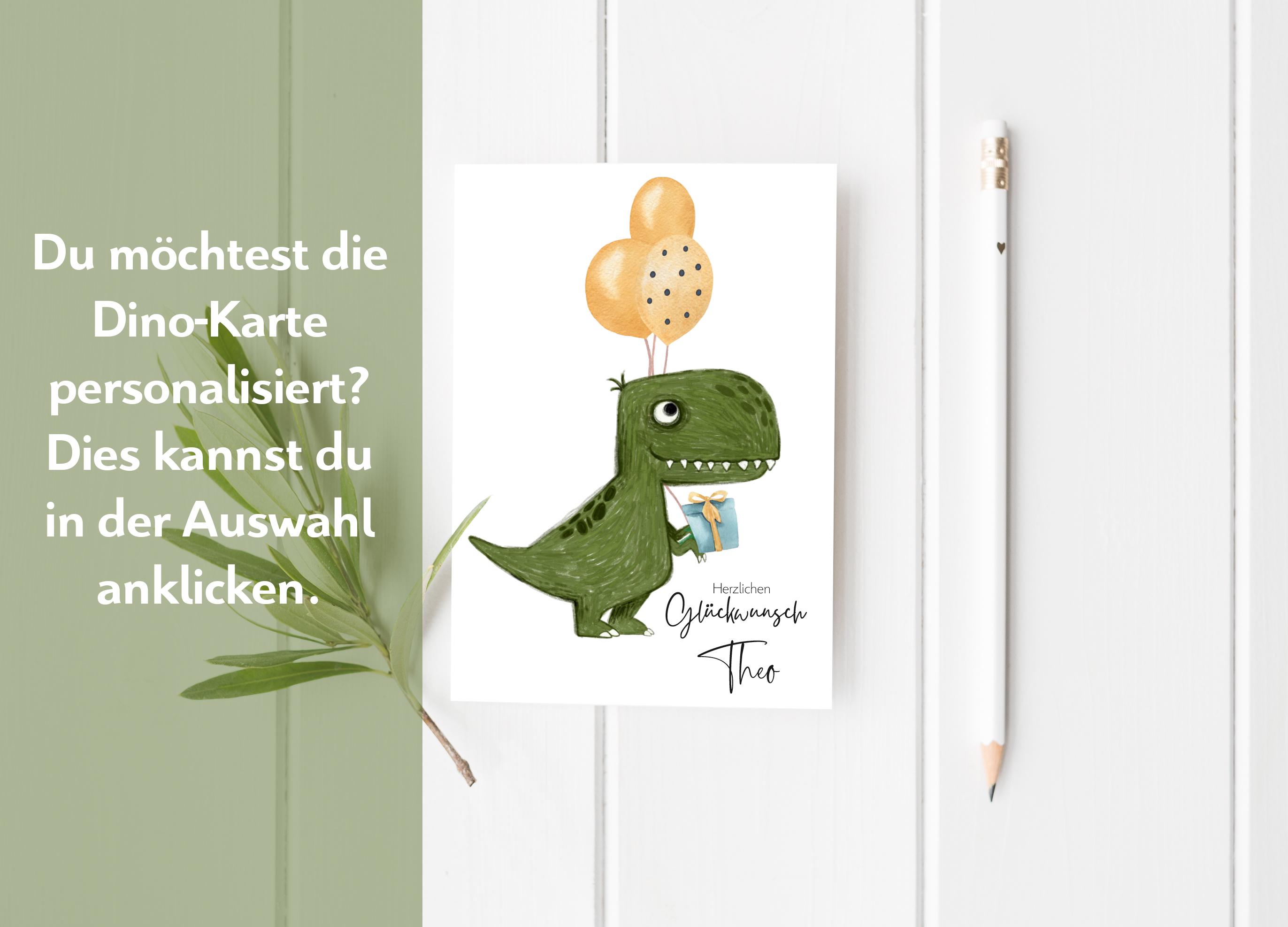 Biglietto Di Auguri Buon Compleanno Simpatico Dinosauro Felice Cartone Animato Vettoriale Piatto