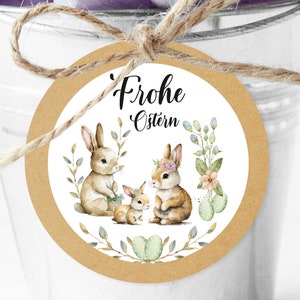 a partir de 10 unidades Pegatinas de Felices Pascuas 4 cm Regalo de Pascua Conejitos Pegatinas de regalo para invitados Etiquetas adhesivas Etiquetas para etiquetas de regalo Huevo colgante
