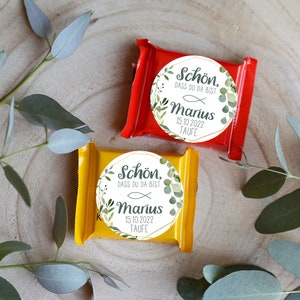 45 adesivi personalizzati per battesimo - È bello che tu sia qui, regalo per gli ospiti, etichette adesive, adesivi, etichette, 4 cm, per etichette regalo