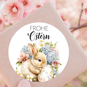 da 10 pezzi adesivi Buona Pasqua 4 cm regalo di Pasqua coniglietto adesivi regalo ospiti etichette adesive etichette per cartellini regalo ciondolo uovo