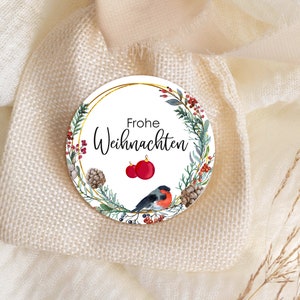 ab 10 Frohe Weihnachten Sticker Etiketten Aufkleber Gastgeschenk Giveaway Geschenkverpackung Geschenke 4cm Dankeskarte Firmenpräsente Winter
