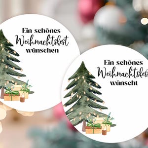 vanaf 8 stuks stickers Vrolijke kerstwensen, wensen in te vullen cadeau gast cadeaustickers 4 cm voor cadeaukaartjes weggeven