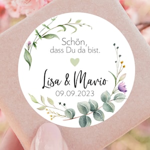 da 12 adesivi personalizzati Bello che ci sei adesivi regalo per invitati al matrimonio 4 cm per etichette regalo comunione ingresso scuola battesimo
