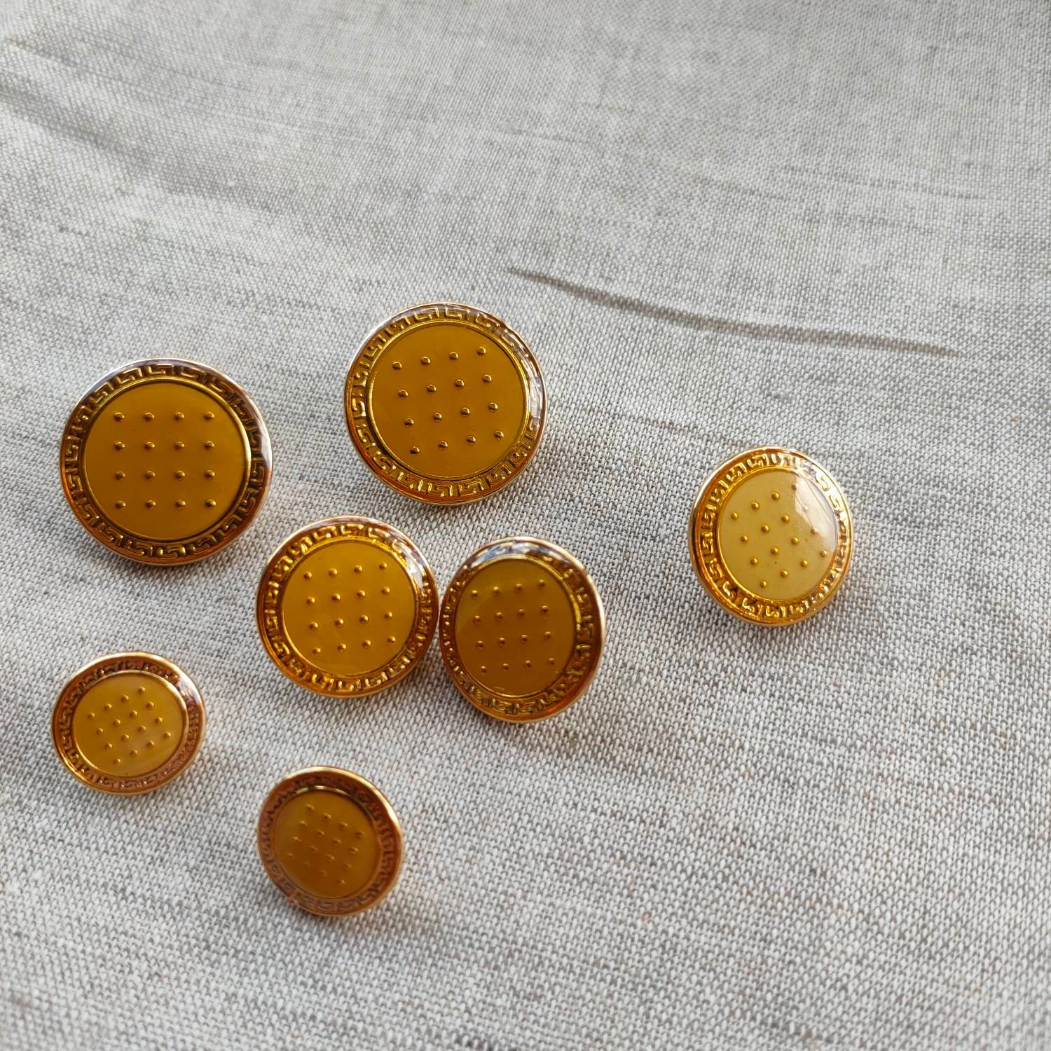 Beige and Gold Button, Beige Button, Gold Button, Beige Coat Button ...