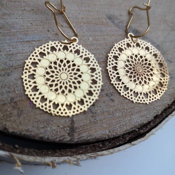 Ohrringe boho nickelfrei diy  gold, silber, kleine Ohrringe, Schmuck, Geschenkideen