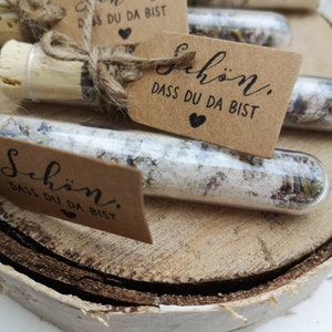 Gastgeschenk Hochzeit Badesalz mit Lavendel