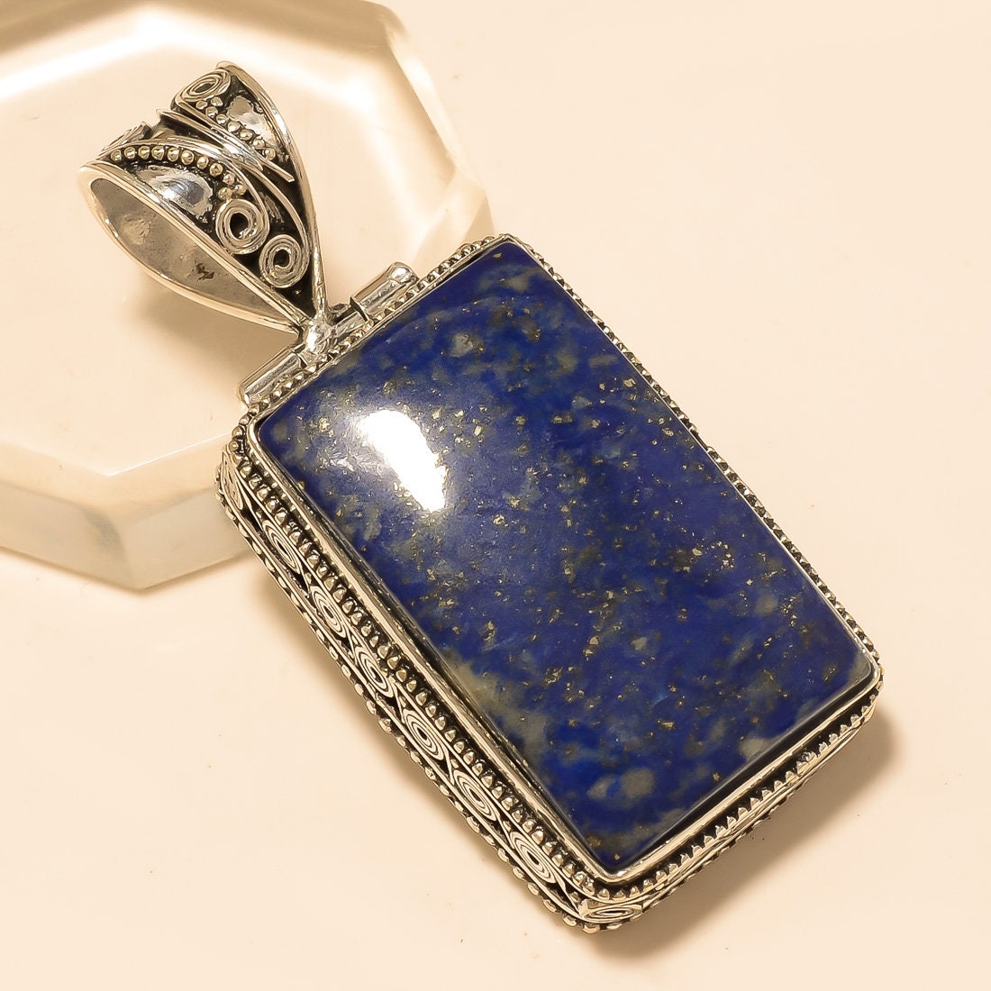Genuine lapis store lazuli pendant