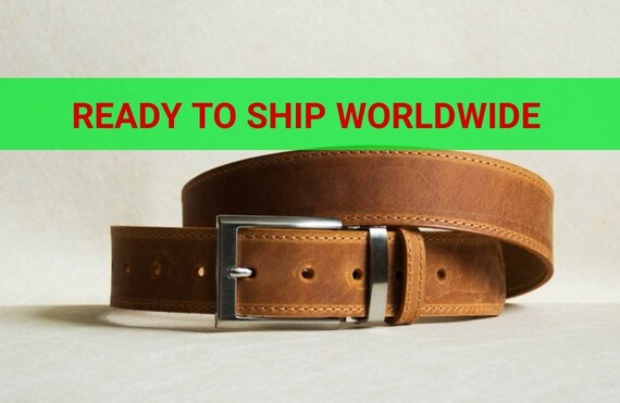 strong leather belt