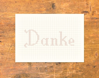 Postkarte »Danke«