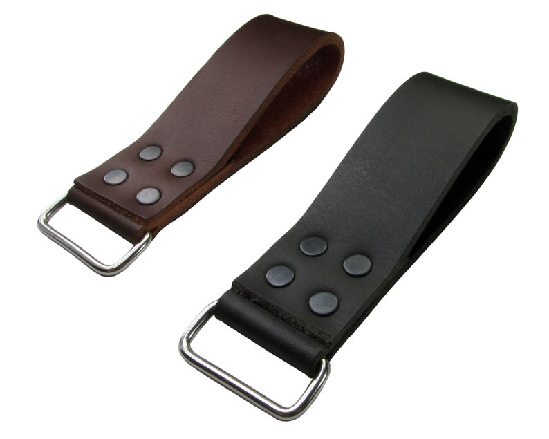 Leather Tape Measure Holster w// Snap HANDMADE IN AMERICA