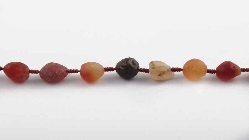 100/% Natural Unique Multi Color Raw DESERT GOBI AGATE Beaded Necklace-Raw Unshaped Tumble-Elegant Gift-Designer Handmade Neck piece Rarest