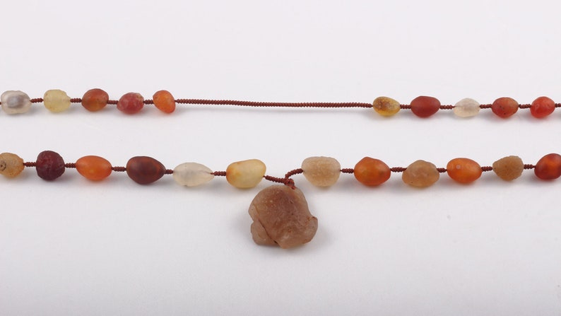 100/% Natural Unique Multi Color Raw DESERT GOBI AGATE Beaded Necklace-Raw Unshaped Tumble-Elegant Gift-Designer Handmade Neck piece Rarest