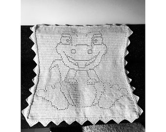 Modèle de couverture de bébé au crochet, modèle numérique « Bébé dinosaure »