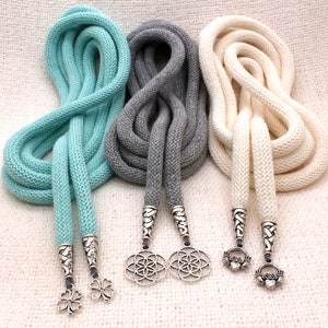 DIY 'Infinity Knot' Handfasting Cord Set - Individual Cords in your colors - Personalized pendants option - Unity Cords