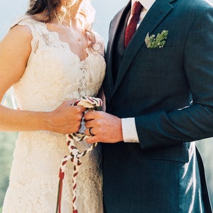 Handfasting Cords - 2 Hearts Knot - Custom Colors - Wedding Rope ...