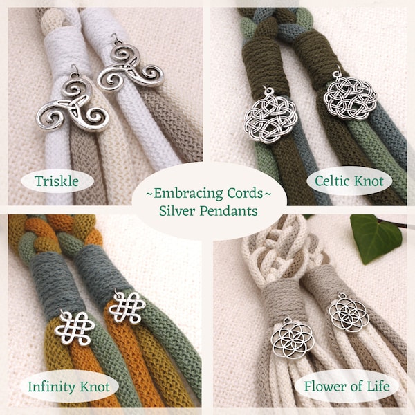 Set of 2 Pendants, add your choice to your 'Embracing Cords' order ~ ORDER UPGRADE ~