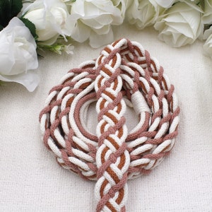 Custom 8-Strand Handfasting Cord in Your Colors Personalize with pendants Traditional Celtic Pattern Cord image 5