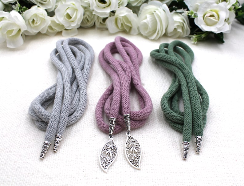 DIY 'Infinity Knot' Handfasting Cord Set Individual Cords in your colors Personalized pendants option Unity Cords 1 Pair Pendants