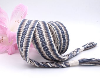 Blue Moon Handfasting Cord ~ 100% natural cotton, sustainable