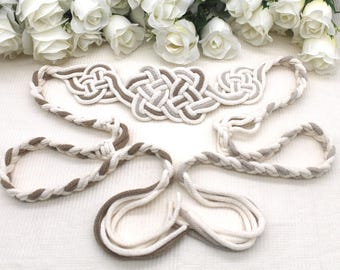 Celtic Knot Handfasting Cord: Braided Cotton 'Grá' Love Cord