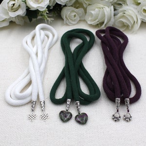 DIY 'Infinity Knot' Handfasting Cord Set Individual Cords in your colors Personalized pendants option Unity Cords 3 Pairs Pendants