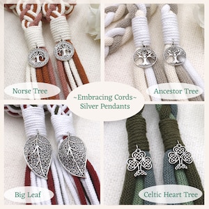 Set of 2 Pendants, add your choice to your 'Embracing Cords' order ORDER UPGRADE image 5