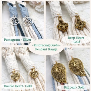 Set of 2 Pendants, add your choice to your 'Embracing Cords' order ORDER UPGRADE image 7