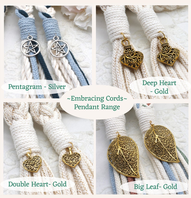 Set of 2 Pendants, add your choice to your 'Embracing Cords' order ORDER UPGRADE image 7