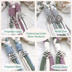 Set of 2 Pendants, add your choice to your 'Embracing Cords' order ORDER UPGRADE image 6