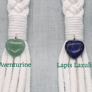 Set of 2 Natural Stone / Crystal Pendants, add your choice to your 'Embracing Cords' handfasting cord order ~  ORDER UPGRADE
