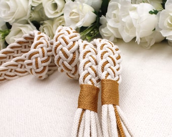 Golden Strands Wedding Cord - Traditional Celtic Pattern - Handfasting Cord