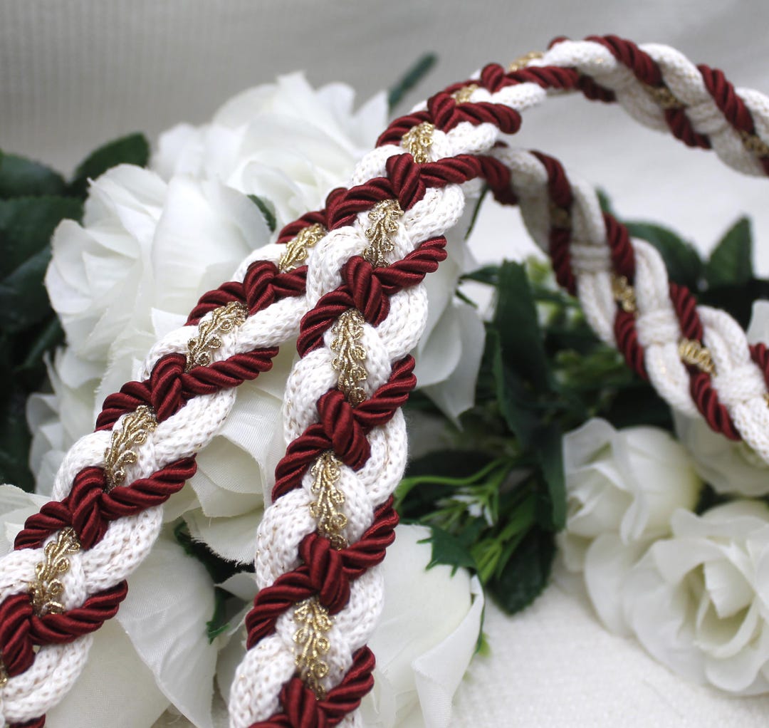 Handmade Handfasting Ribbons Bespoke Braided Cord & Ribbon - Aoife - Custom Handfasting Cord - Etsy