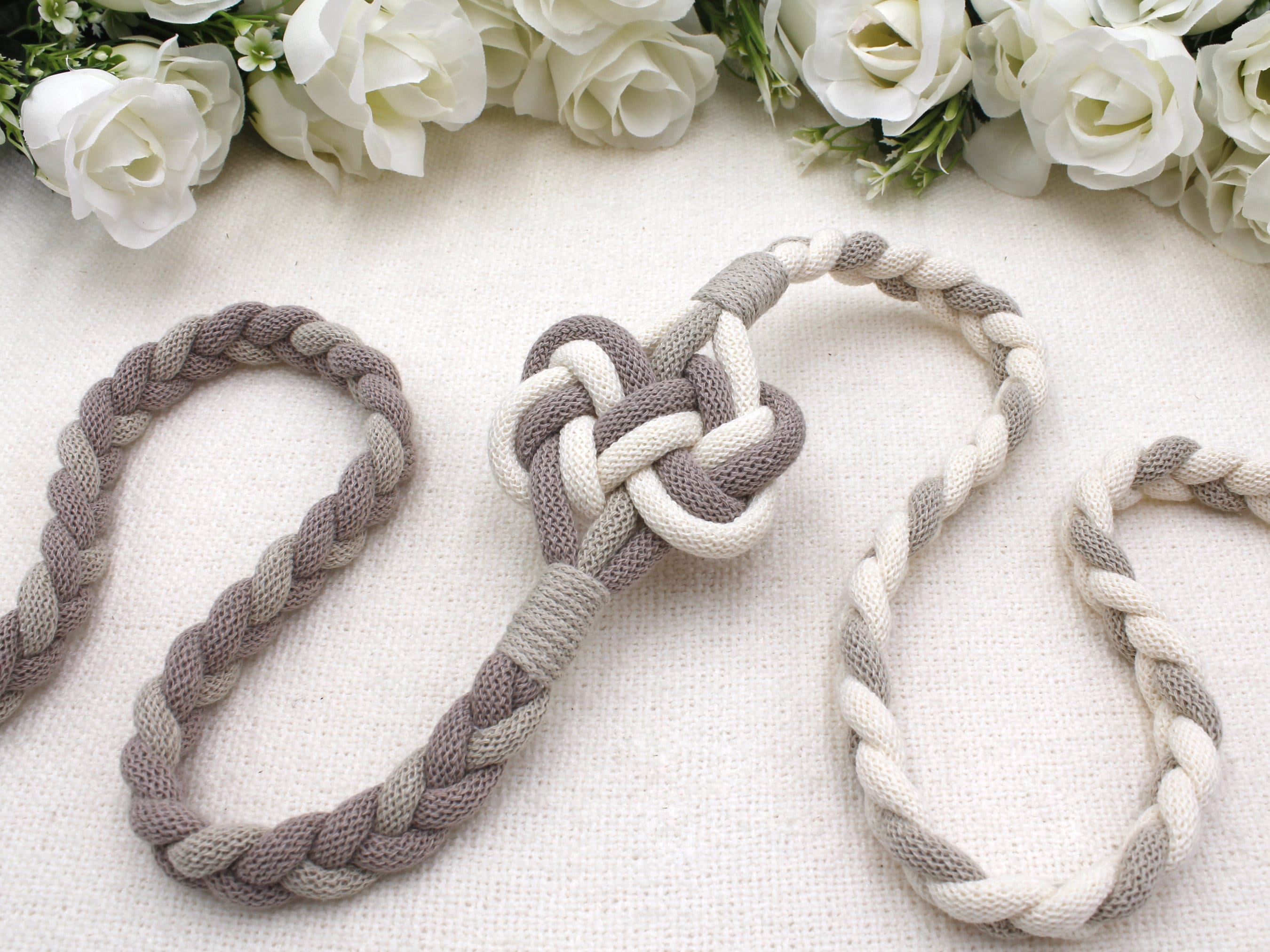 Custom Trinity Braid Handfasting Cord in Your Colors Option to