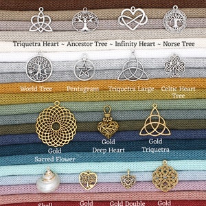 DIY 'Infinity Knot' Handfasting Cord Set Individual Cords in your colors Personalized pendants option Unity Cords image 9