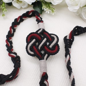 Handfasting Cords 2 Hearts Knot Custom Colors Wedding Rope Natural Cotton cord/ribbon image 3