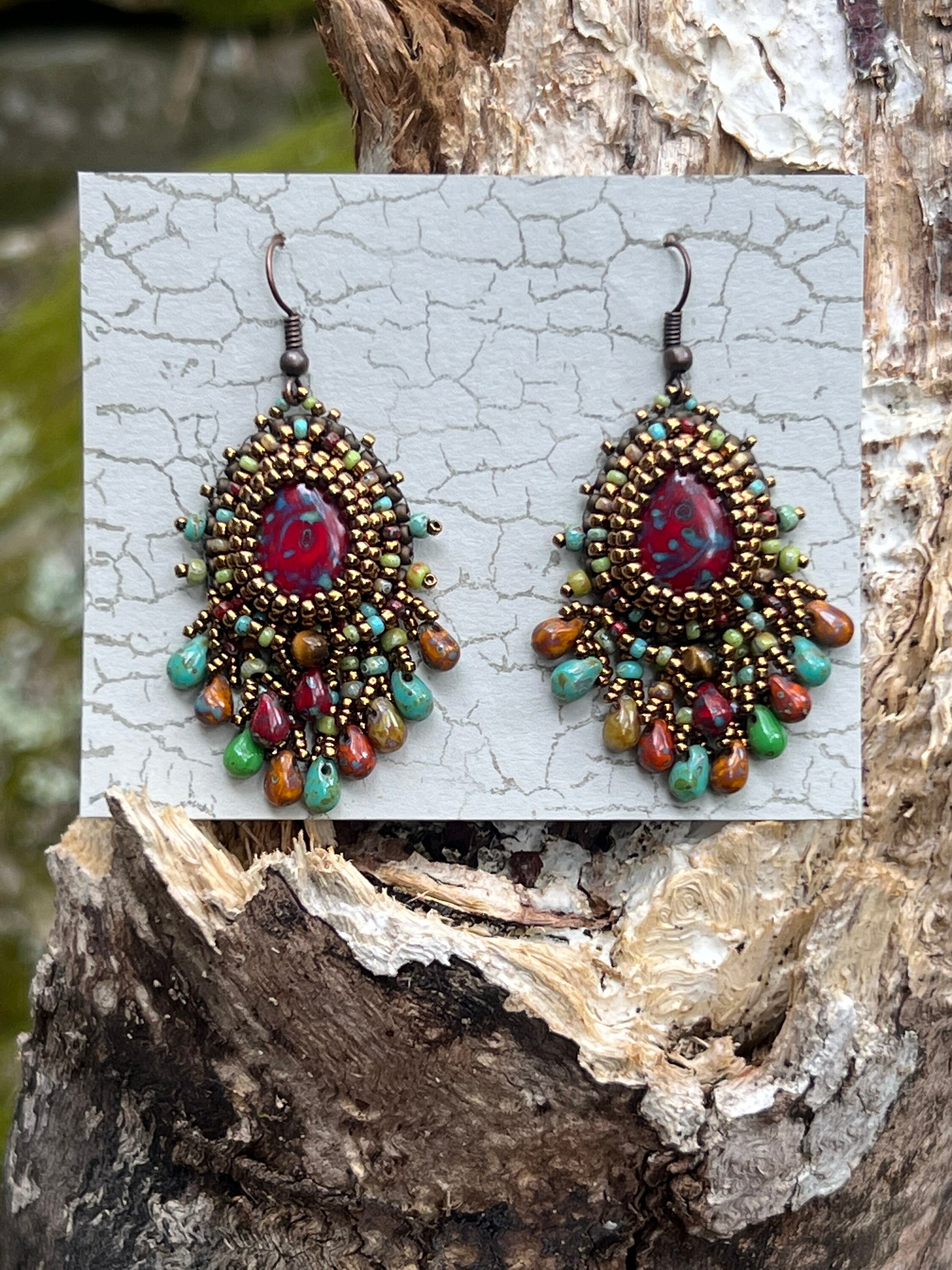 Maya Stirrup Earrings - Silver