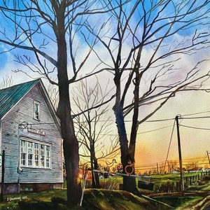 Village Green Preservation Society | 8x10” Print | Art Reproduction | Keswick, New Brunswick | by Eva Christensen Art