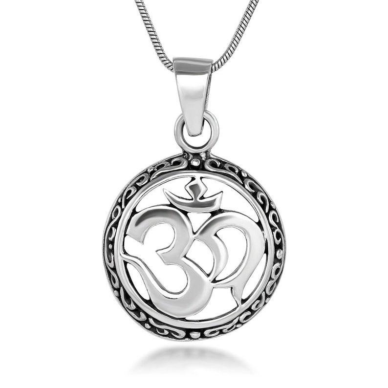 SUVANI Sterling Silver 21 Mm Celtic Aum Om Ohm Sanskrit Symbol - Etsy