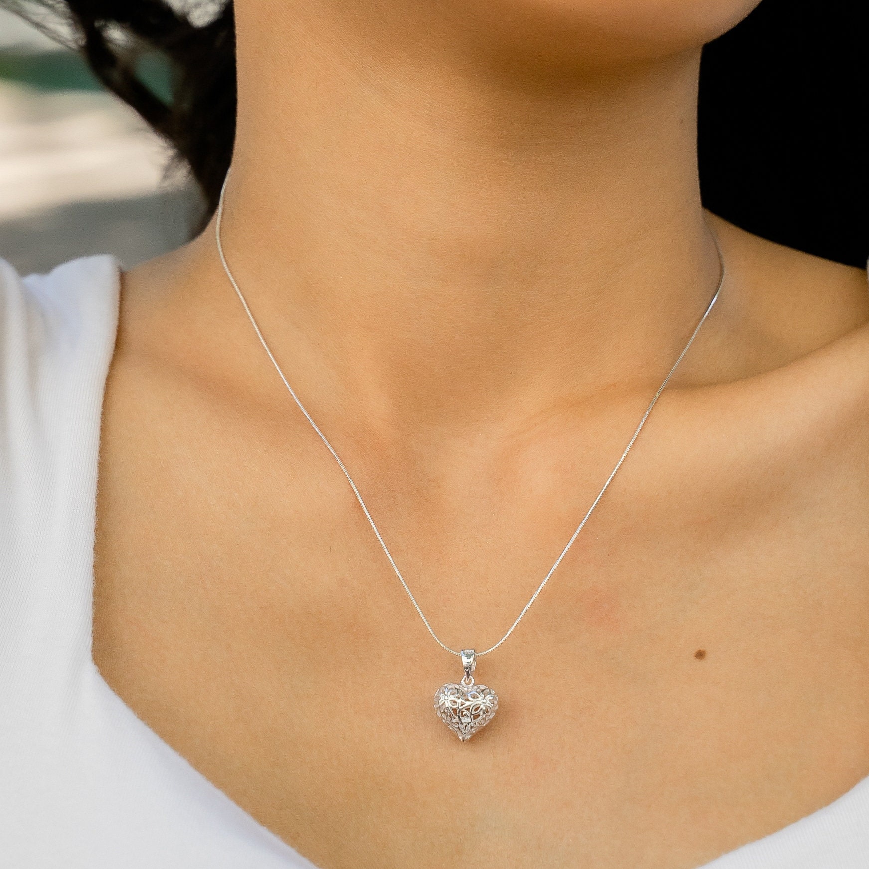 33club Swell flower necklace シルバー Swell flower necklace – 33club