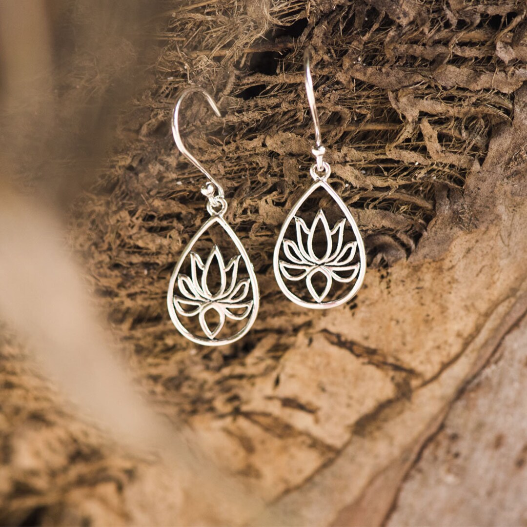 SUVANI 925 Plata Esterlina Bali Inspirado Flor De Filigrana Abierta SUVANI 925 Plata Esterlina Bali Inspirado Flor De Filigrana Abierta